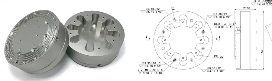 Custom CNC Machined Parts with Engineering Drawing Custom CNC Machined Parts with Engineering Drawing