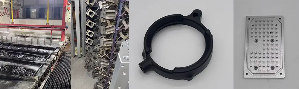 anodized cnc aluminum housing black finish