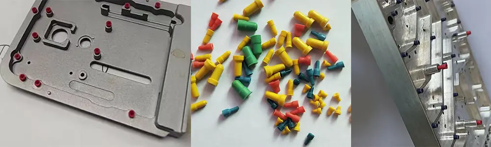 silicone plugs protection for cnc aluminum parts before bead blasting