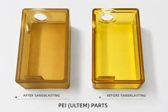 ULTEM (PEI) CNC Machined Parts with 100# Sandblasted Surface Finish